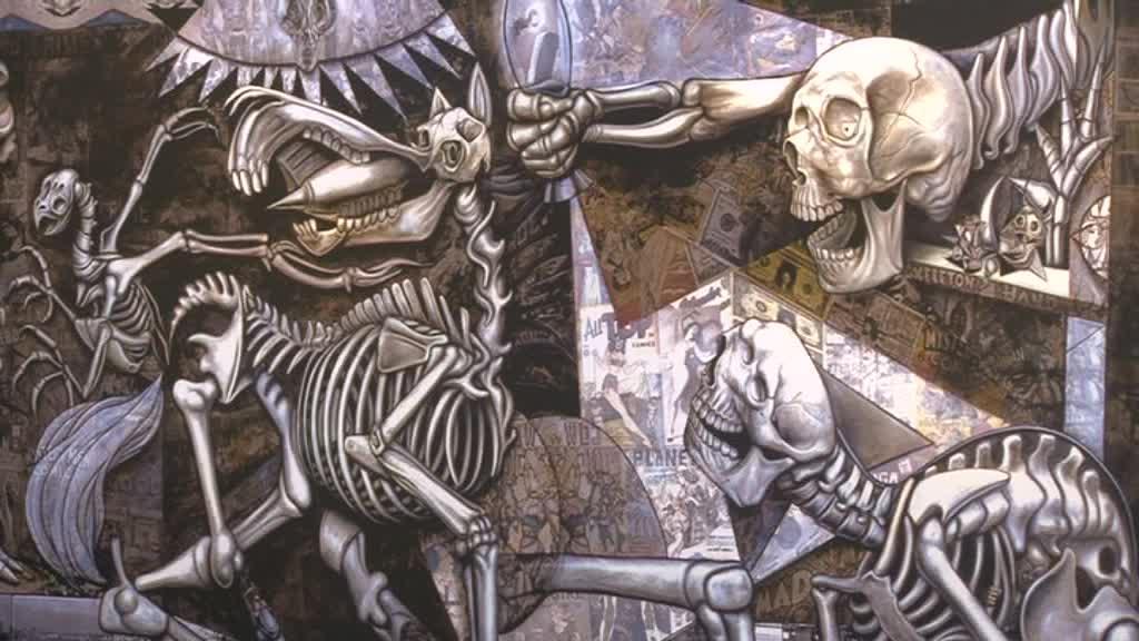 RON ENGLISH ARTISTAREN GUERNICA-REN BERRIKUSKETAK IKUSGAI DAUDE KULTUR ETXEAN MAIATZAREN 21A BITARTEAN