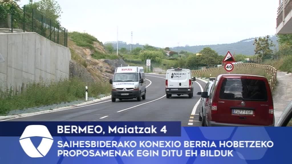 Saihesbiderako konexio berria hobetzeko proposamenak egin ditu Bermeoko EH Bilduk