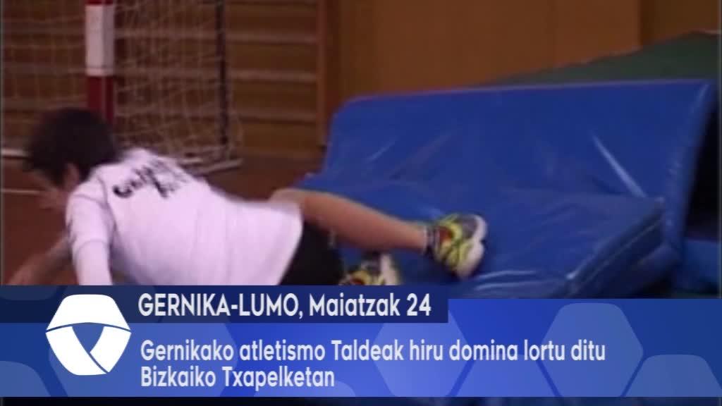 Gernikako Atletismo Taldeak hiru domina lortu itu Bizkaiko Txapelketan