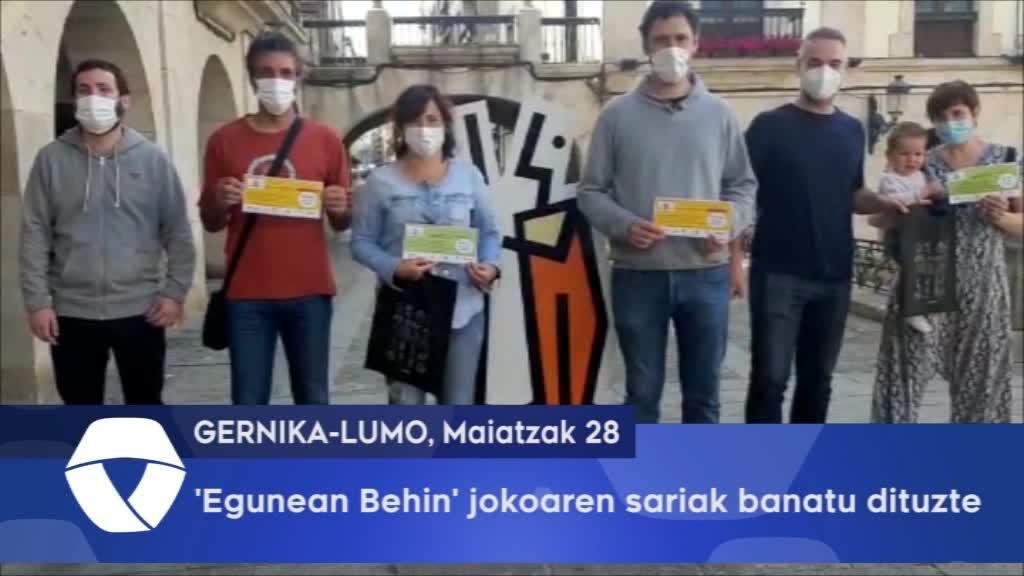 ‘Egunean Behin’ jokoaren sariak banatu dituzte