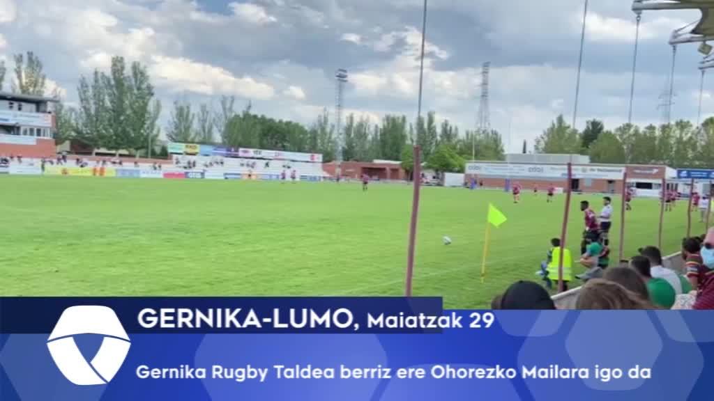 Gernika Rugby Taldea berriz ere Ohorezko Mailara igo da