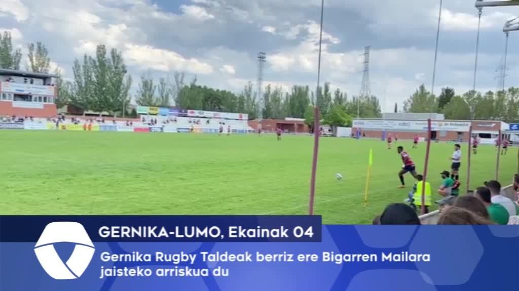 Gernika Rugby Taldeak berriz ere Bigarren Mailara jaisteko arriskua du