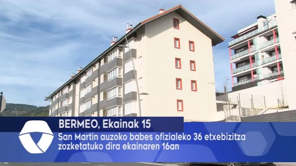 San Martin auzoko babes ofizialeko 36 etxebizitza zozketatuko dira ekainaren 16an