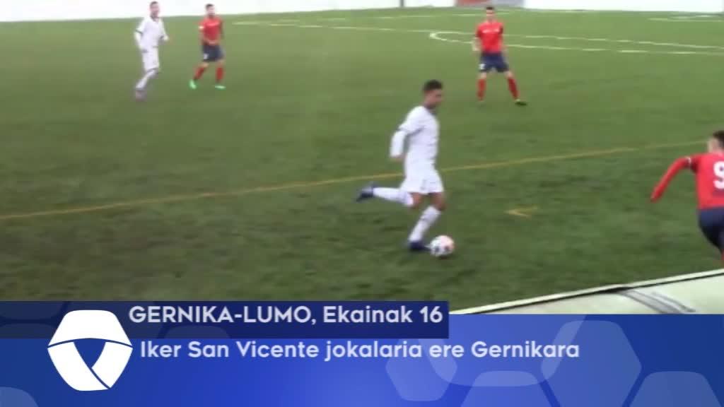 Iker San Vicente jokalaria ere Gernikara
