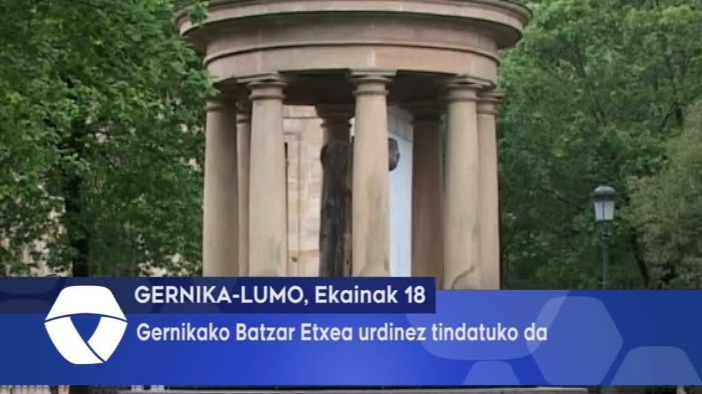 Gernikako Batzar Etxea urdinez tindatuko da