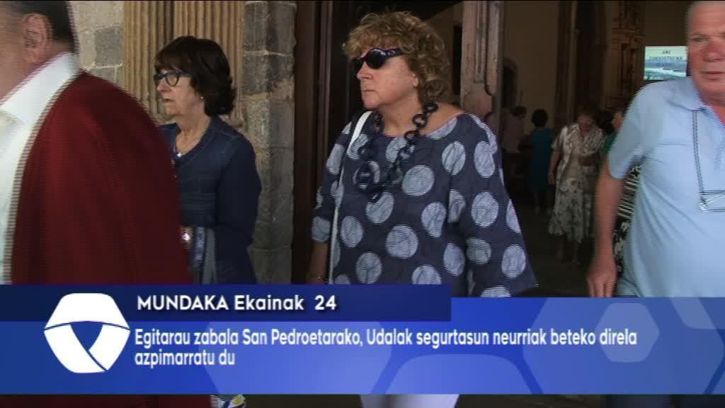 San Pedroetan egitarau zabala izango da Mundakan