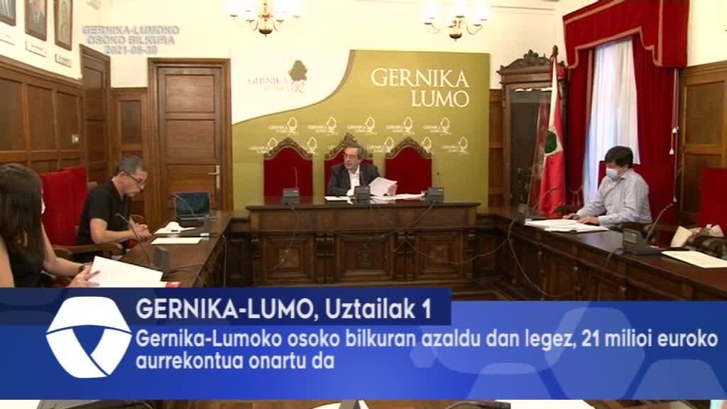 Osoko Bilkuran azaldu den legez, Gernika Lumoko Udalak 21 milioi euroko aurrekontu bat onartu izan du