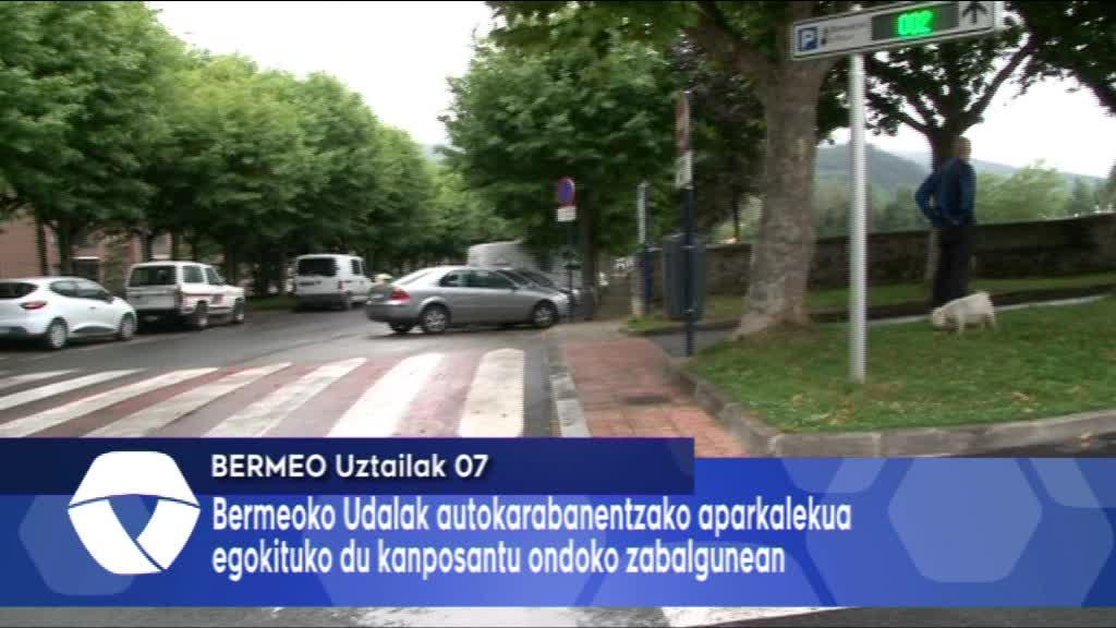 Autokarabanentzako aparkalekua egokituko du Bermeoko Udalak kanposantu aldameneko zabalgunean
