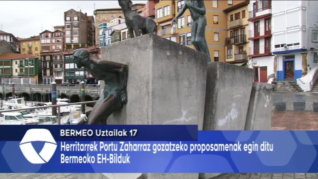 Bermeoko EH-Bilduk proposamenak egin ditu herritarrek Portu Zaharraz goza dezaten