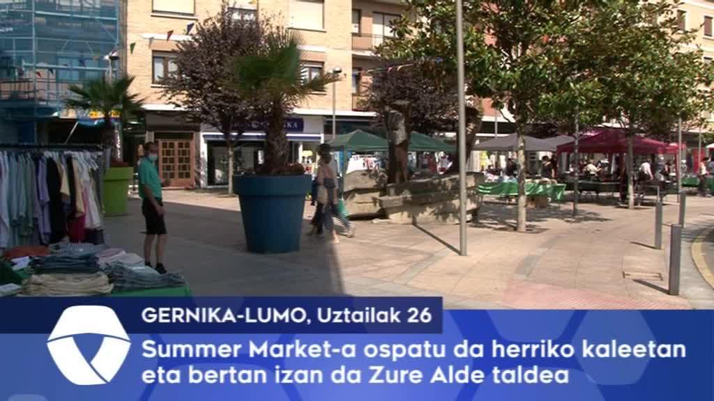 Summer Market-a ospatu da herriko kaleetan eta bertan izan da Zure Alde taldea