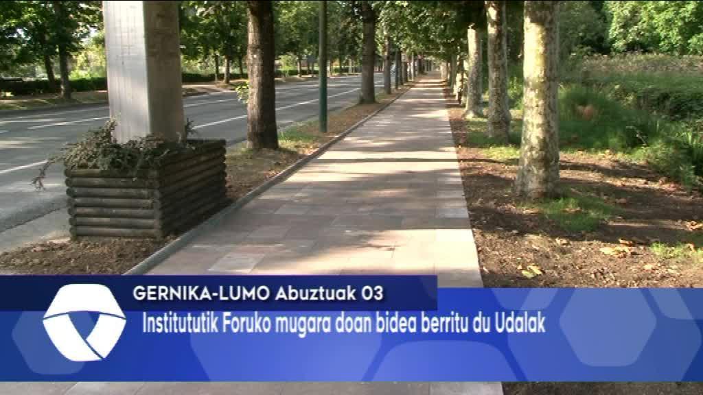 Institutua eta Foruko mugaren arteko bidea atondu du Udalak