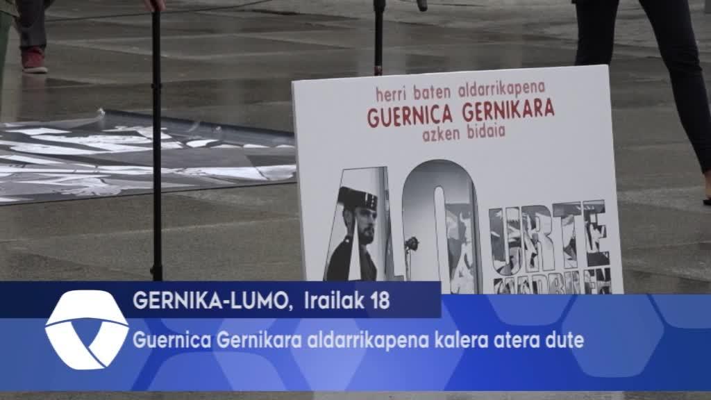 Guernica Gernikara aldarrikapena kalera atera dute