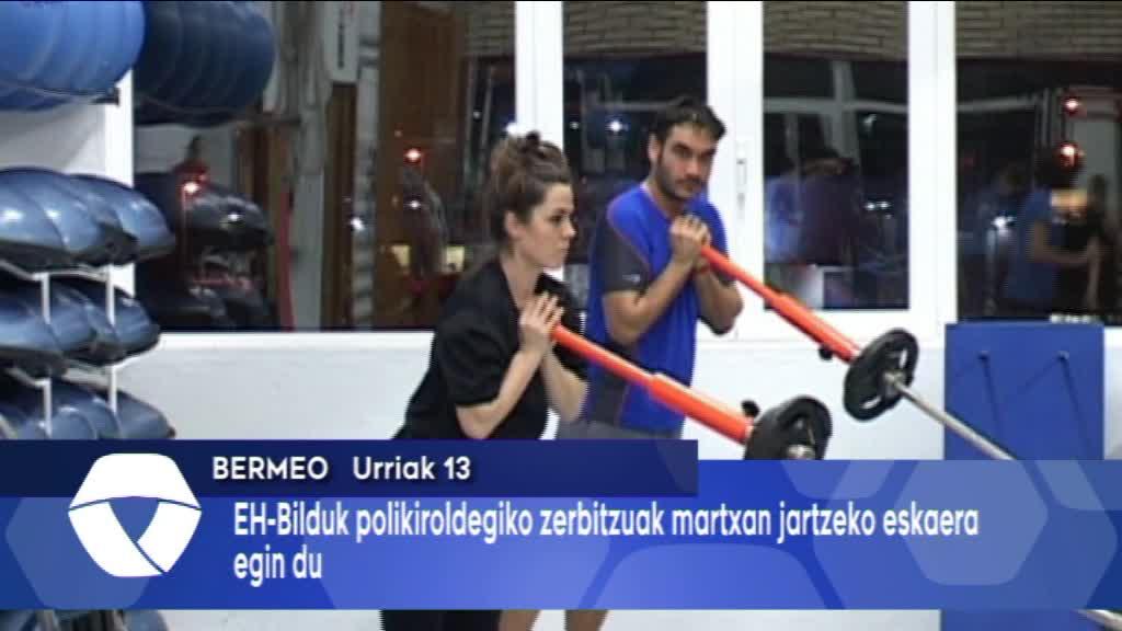 Bermeoko EH-Bilduk polikiroldegiko zerbitzuak martxan jartzeko eskaera egin du