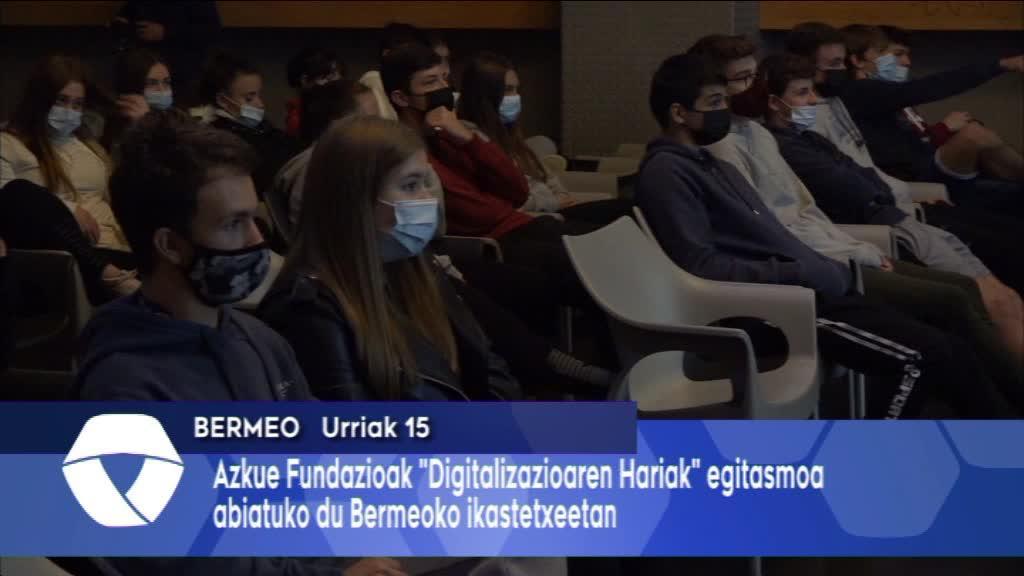 Azkue Fundazioak Digitalizazioaren Hariak egitasmoa abiatuko da Bermeoko ikastetxeetan