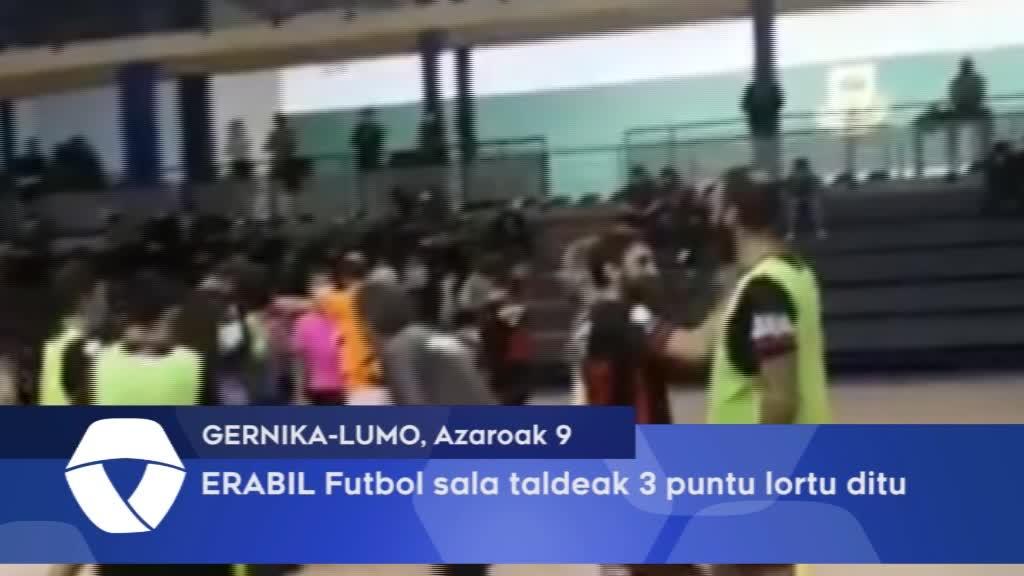 ERABIL Gernika-Lumoko Futbol Sala taleak hiru puntu lortu ditu