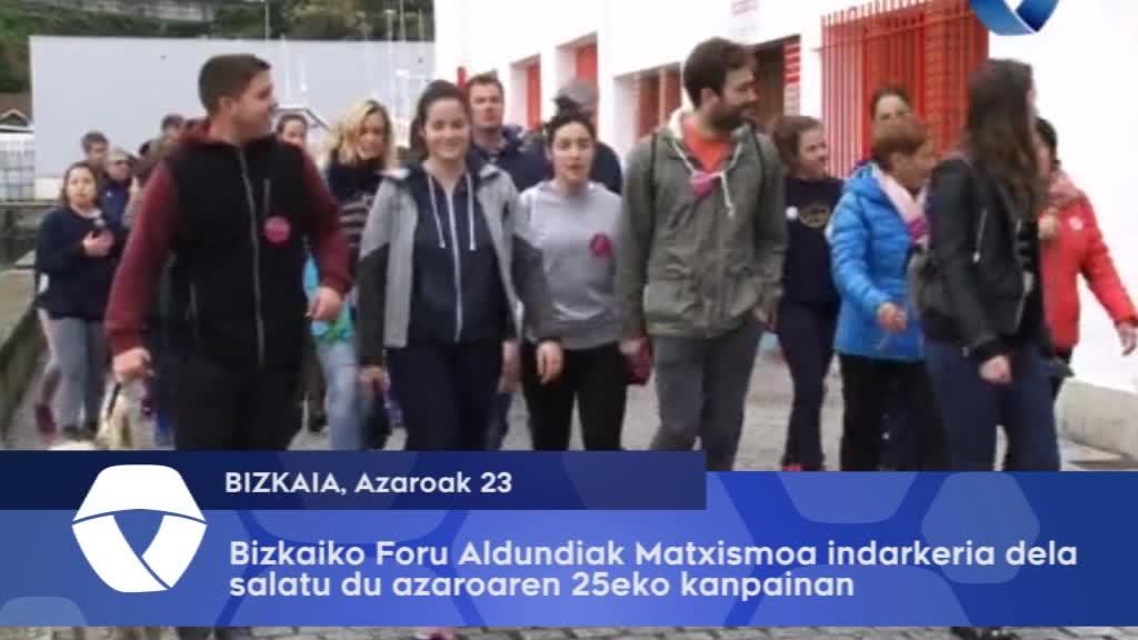 Aldundiak matxismoa indakeria dela salatu du azaroaren 25eko kanpainan
