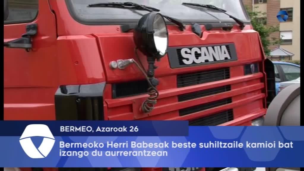 Bermeoko Herri Babesak beste suhiltzaile kamioi bat izango du aurrerantzean