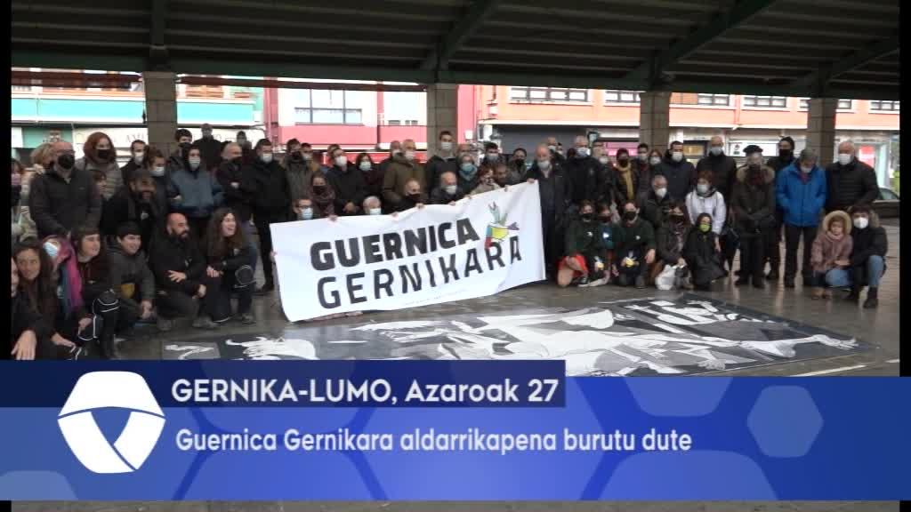 ‘Guernica Gernikara’ aldarrikapena burutu dute