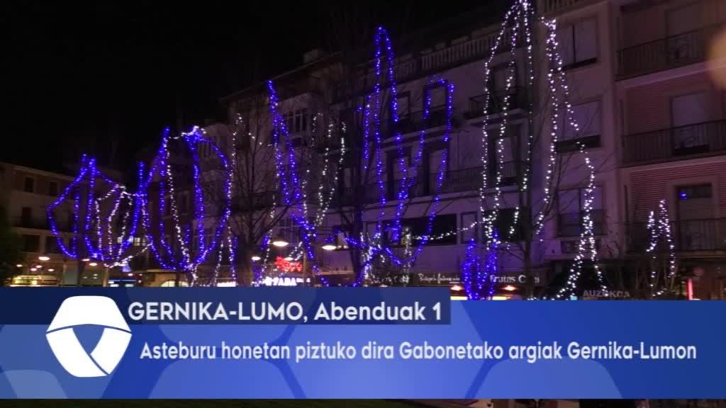 Asteburu honetan piztuko dira Gabonetako argiak, Gernika-Lumon