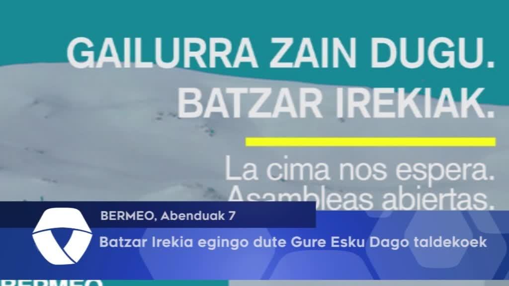 Batzar Irekia egingo dute Gure Esku Dago Taldekoek