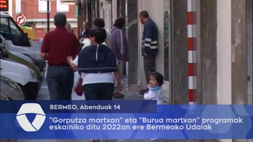 Gorputza martxan eta burua martxan programak eskainiko dira 2022an, Bermeon