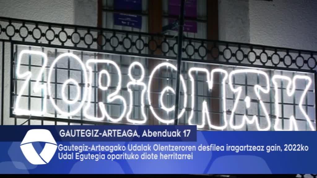 Gautegiz Arteagako Udalak, Olentzeroen desfilea iragartzeaz gain, 2022ko Udal Egutegia oparituko dite herritarrei