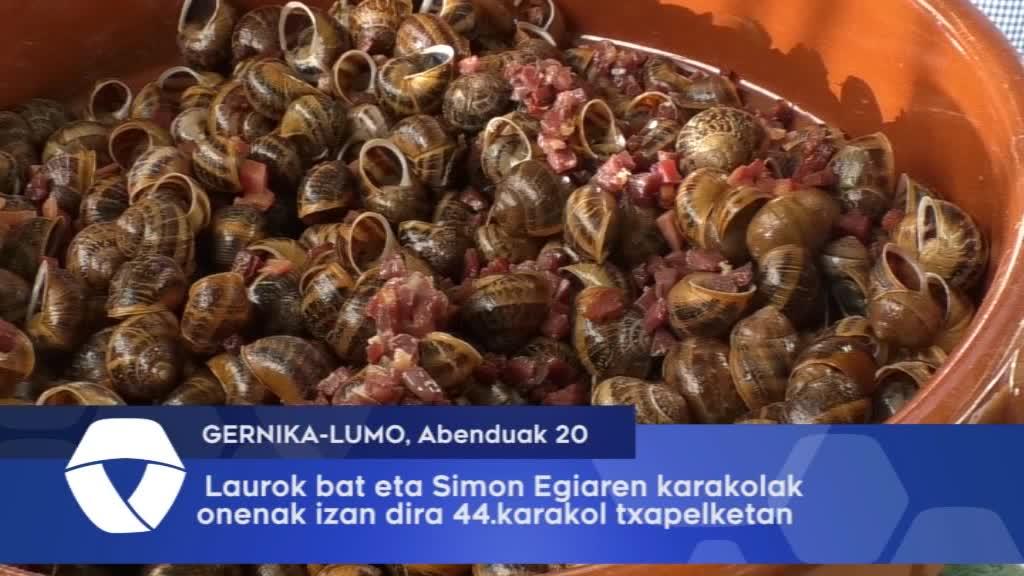 Laurok bat eta Simon egia nagusi 44. karakol txapelketan