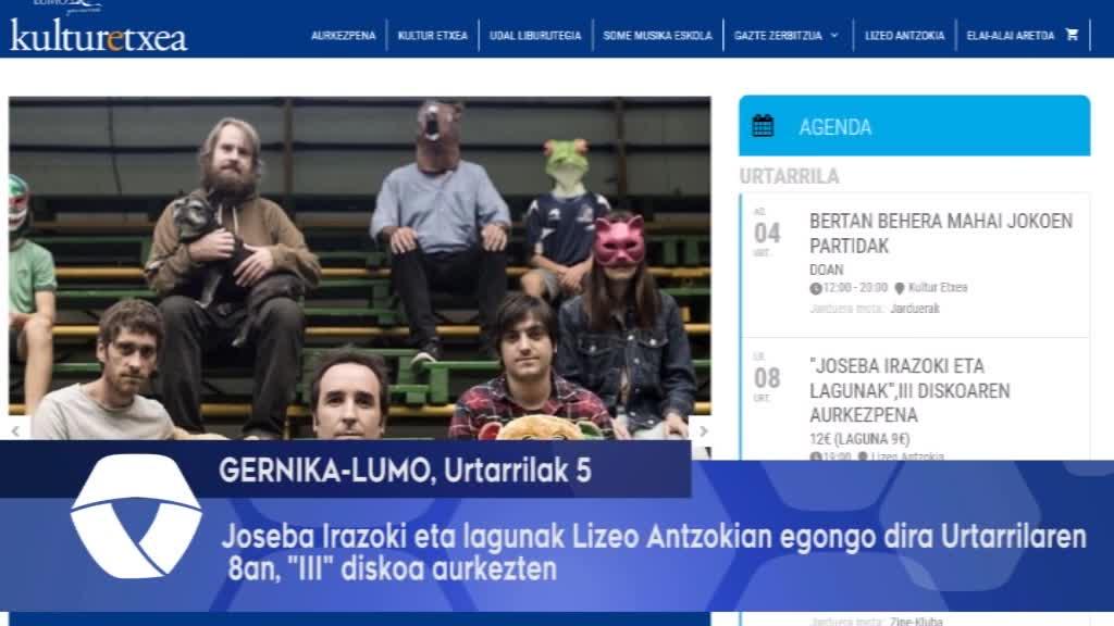 Joseba Irazoki eta lagunak Lizeo Antzokian egongo dira Urtarrilaren