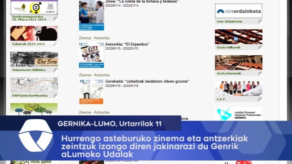 Aste buruak zinemaz eta antzerkiz beteta datoz, urtarril honetan