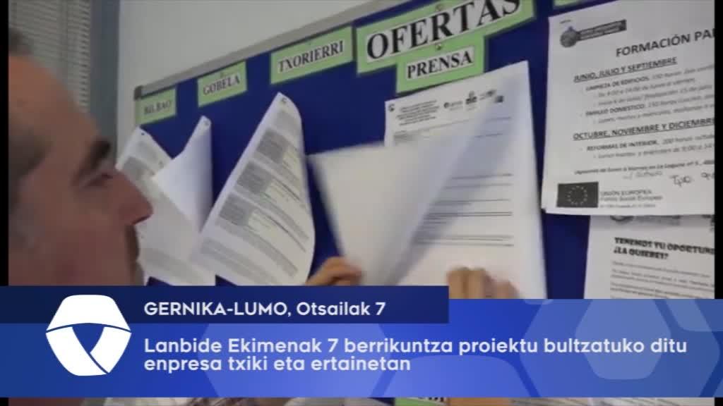 Lanbide Ekimenak zazpi berrikuntza-proiektu bultzatuko ditu Gernikako enpresa txiki eta ertainetan