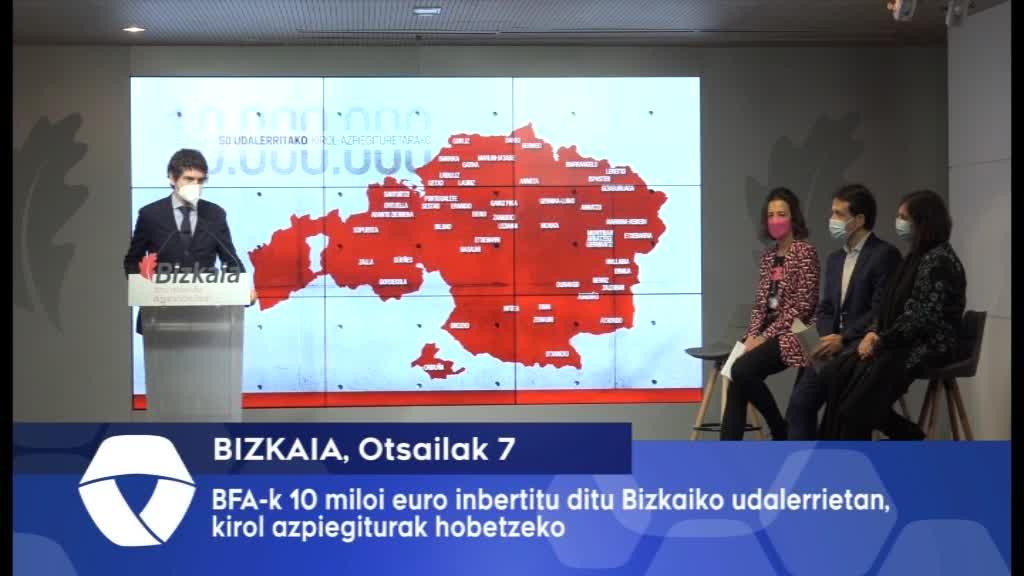 Bizkaiako Foru Aldundiak 10 milioi euro inbertitu ditu  kirol azpiegiturak hobetzeko