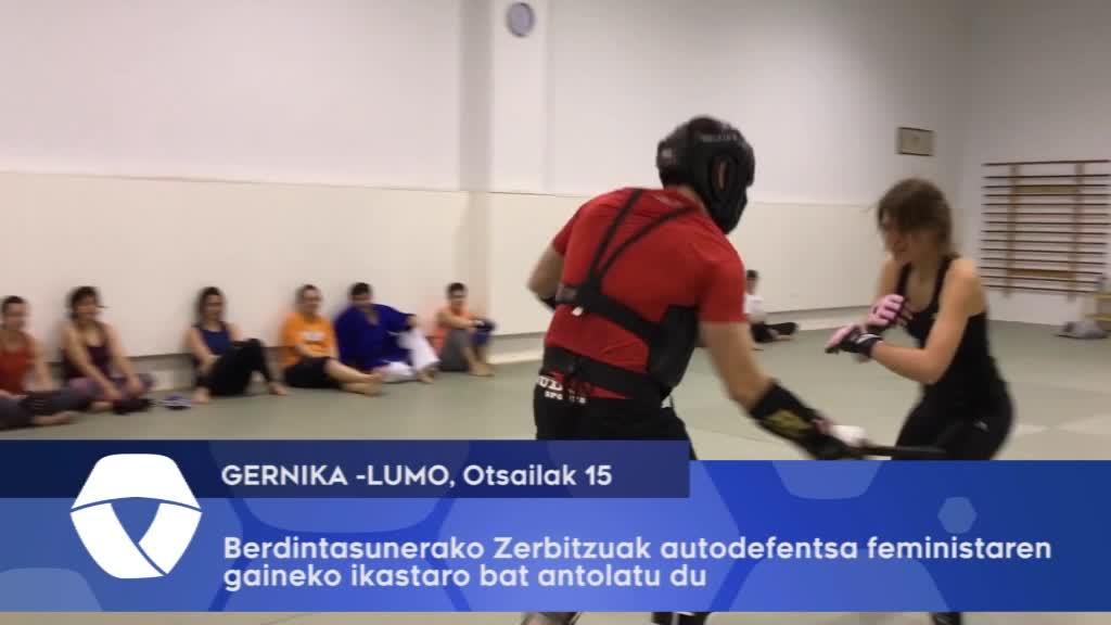 Berdintasunerako Zerbitzuak autodefentsa feministaren gainerko ikastaro bat antolatu du
