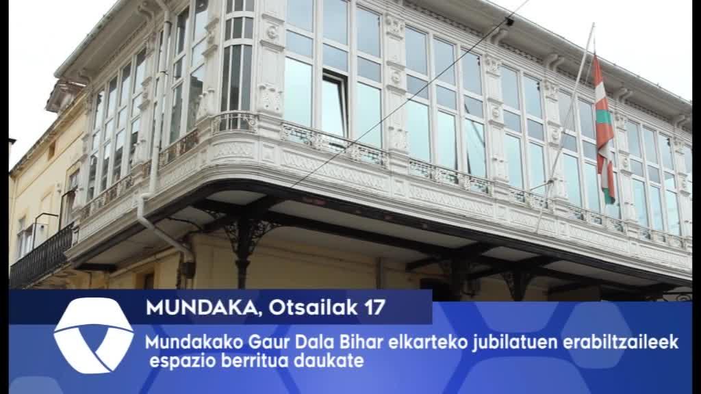 Mundakako Gaur Dala Bihar elkarteko jubilatuen erabiltzaileek espazio berritua daukate