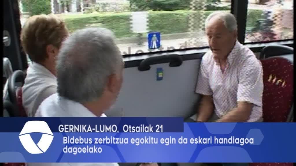 Bidebus zerbitzua egokitu egin da eskari handiagoa dagoelako