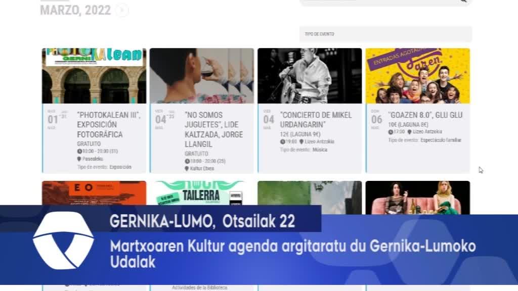 Martxoaren egitaraua argitaratu du Gernika-Lumoko Udalak