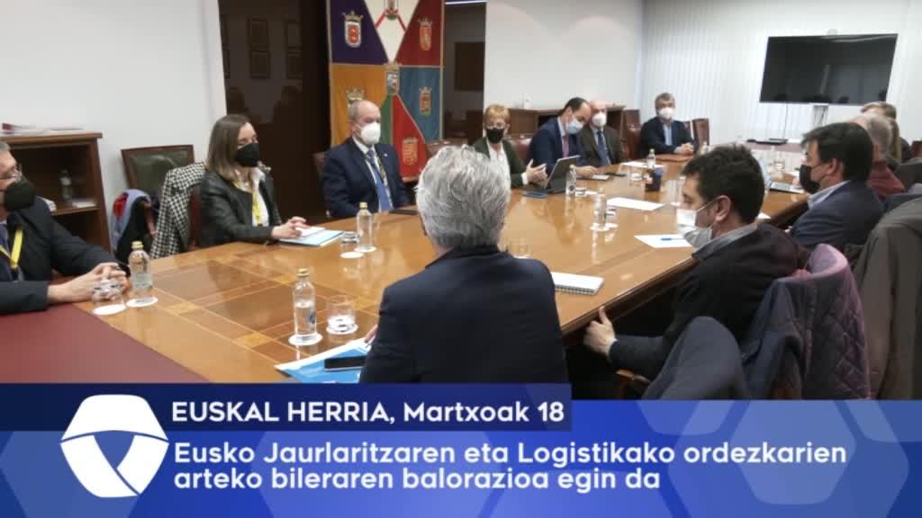 Eusko Jaurlaritzaren eta Logistakako ordezkarien arteko bileraren balorazioa egin da
