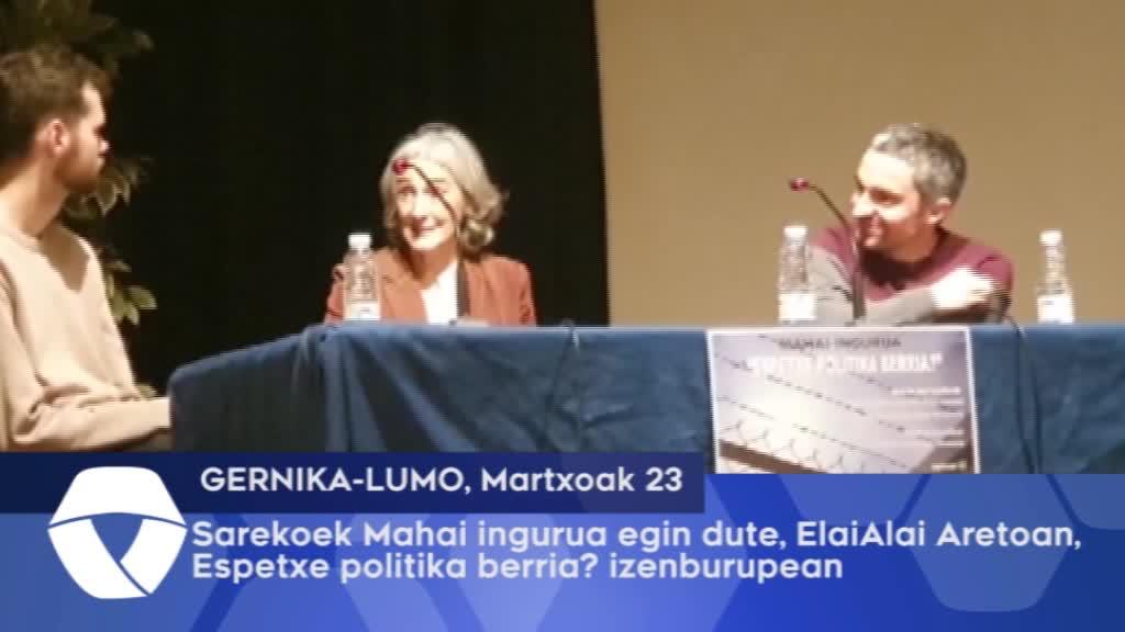 Mahai ingurua egin dute Sarekoek, espetxe politika berria izenburupean