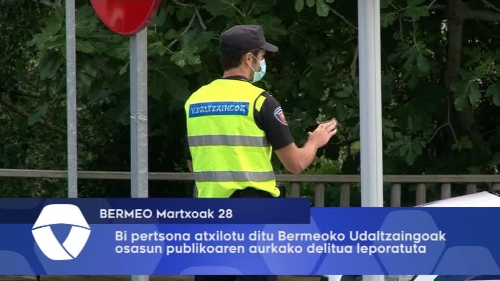 Udaltzaingoak bi pertsona atxilotu ditu osasun publikoaren aurkako delitua leporatuta