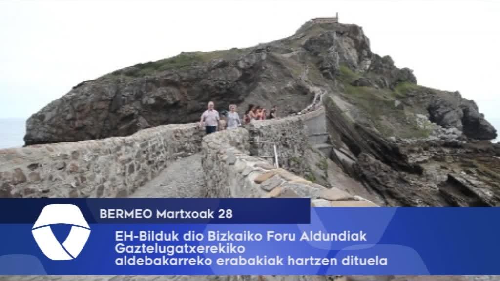 EH Bilduk dio BFAak alde bakarreko erabakiak hartzen dituela Gaztelugatxerekiko