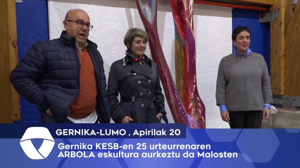ARBOLA Eskultura aurkeztu dute Malosten
