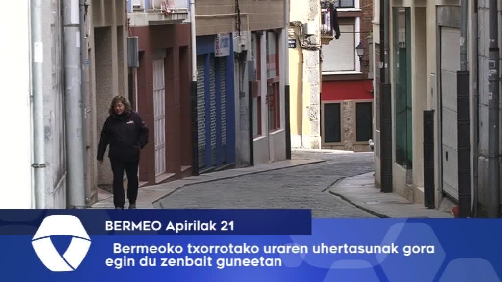 Bermeoko zenbait guneetan uraren uhertasuna areagotu da