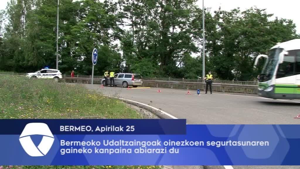 Bermeoko Udaltzaingoak oinezkoen segurtasunaren gaineko kanpaina abiarazi du