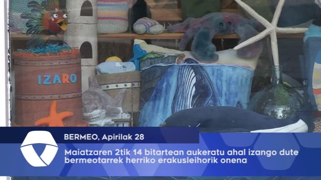 Bermeotarrek maiatzaren 2tik 14ra bozkatu ahal izango dute erakusleihorik onena