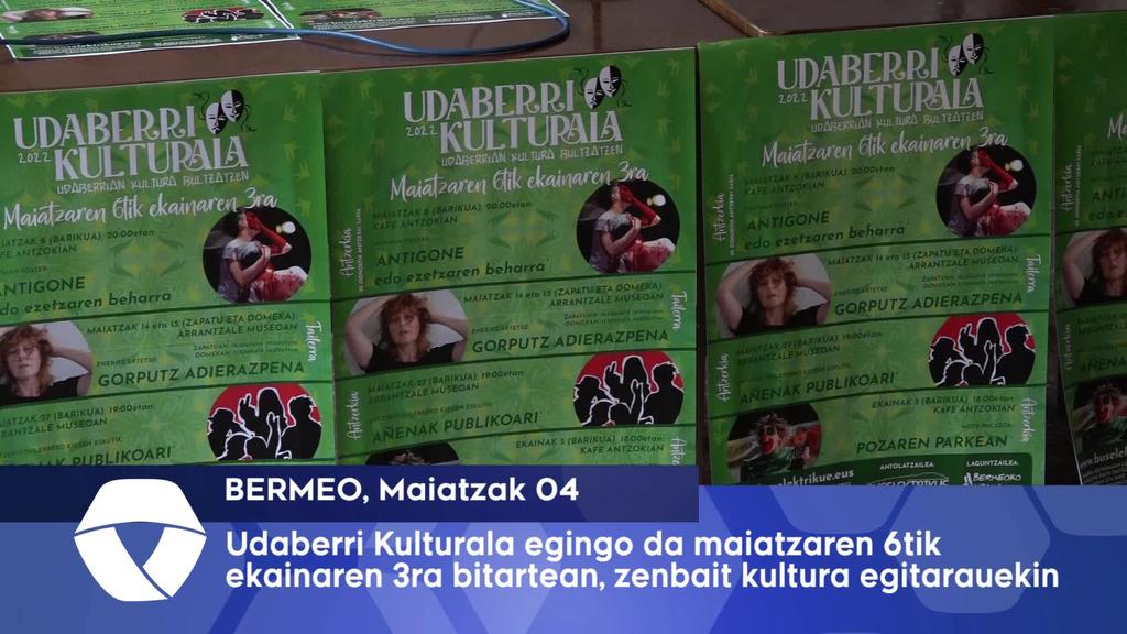 Udaberri Kulturala egingo da maiatzaren 6tik ekainaren 3ra bitartean, zenbait kultura egitarauekin