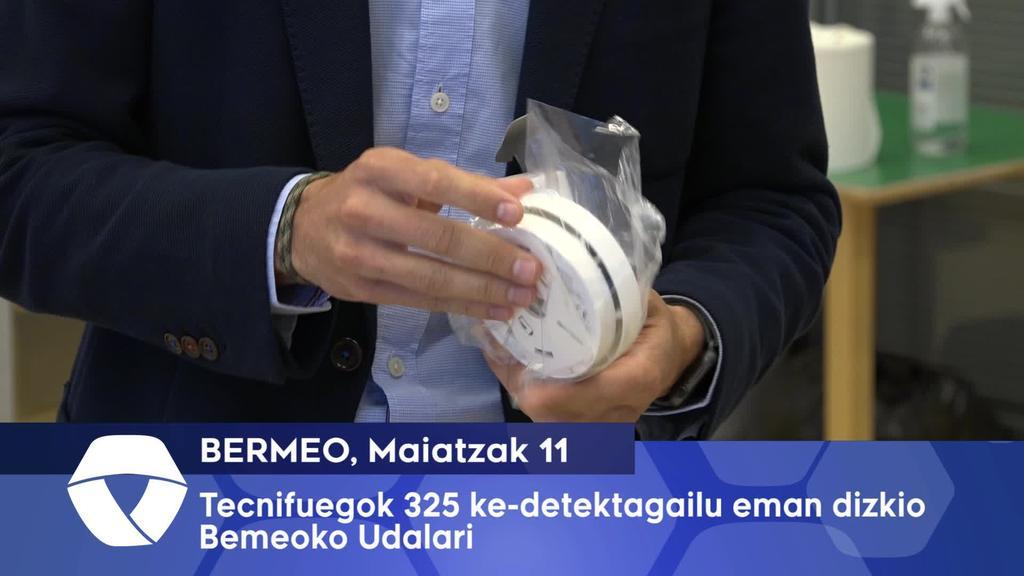 Tecnifuegok 325 ke-detektagailu eman dizkio Bermeoko Udalari