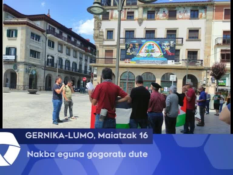 Nakba eguna gogoratu dute, Gernika-Lumon
