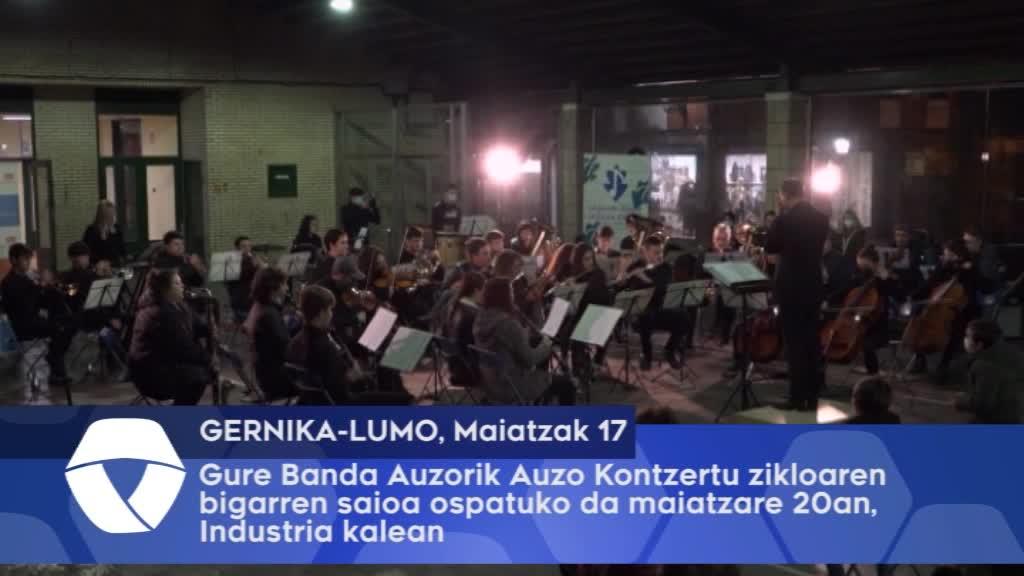Gure Banda Auzorik Auzo Kontzertu zikloaren bigarren saioa ospatuko da maiatzare 20an, Industria kalean