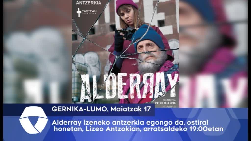 Alderray izenako antzerkia egongo da Lizeo Antzokian, ostiral honetan
