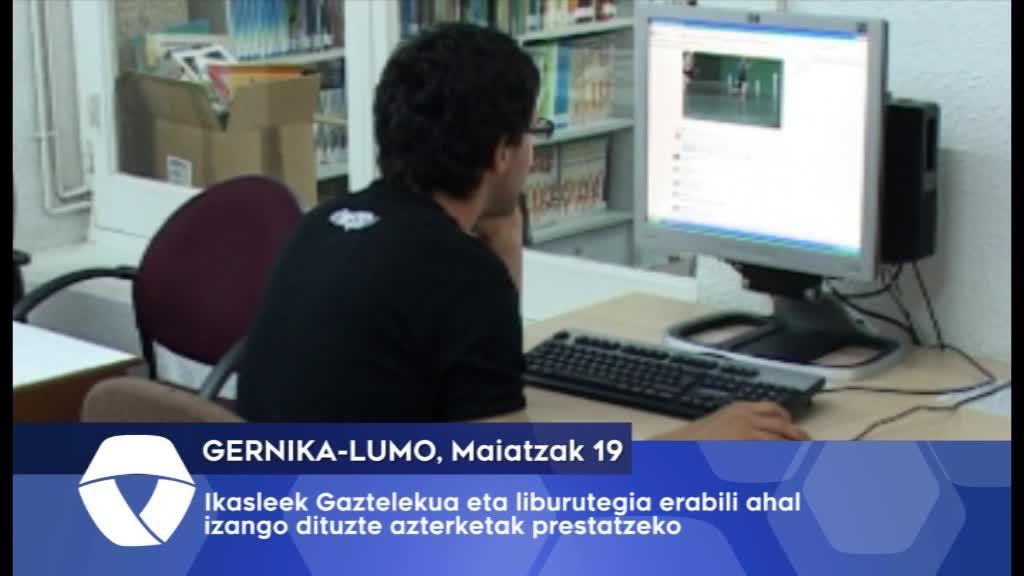 Gernika-Lumoko ikasleek Gaztelekua eta liburutegia ahal izango dute azterketak prestatzeko