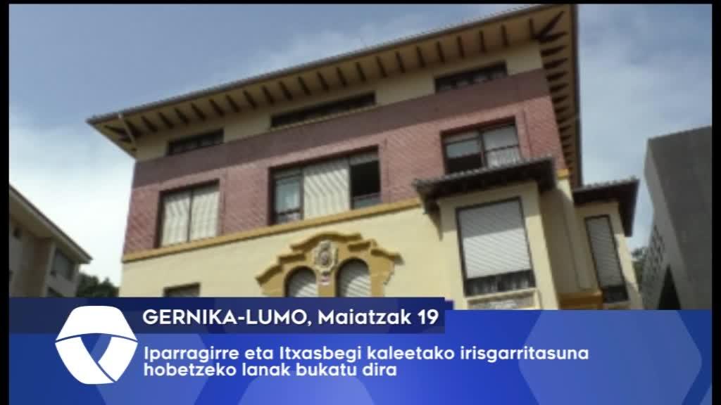 Iparragirre eta Itxasbegi kaleetako irisgarritasuna hobetzeko lanak bukatuko dira